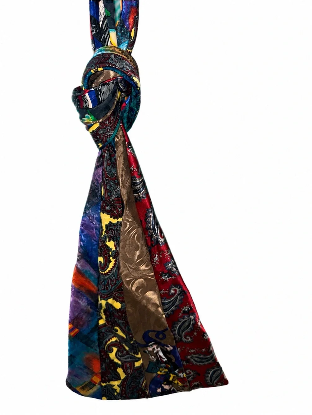 Keith Daniels Vintage Tie Hobo Bag Looney Tunes Disney Y2K Patchwork